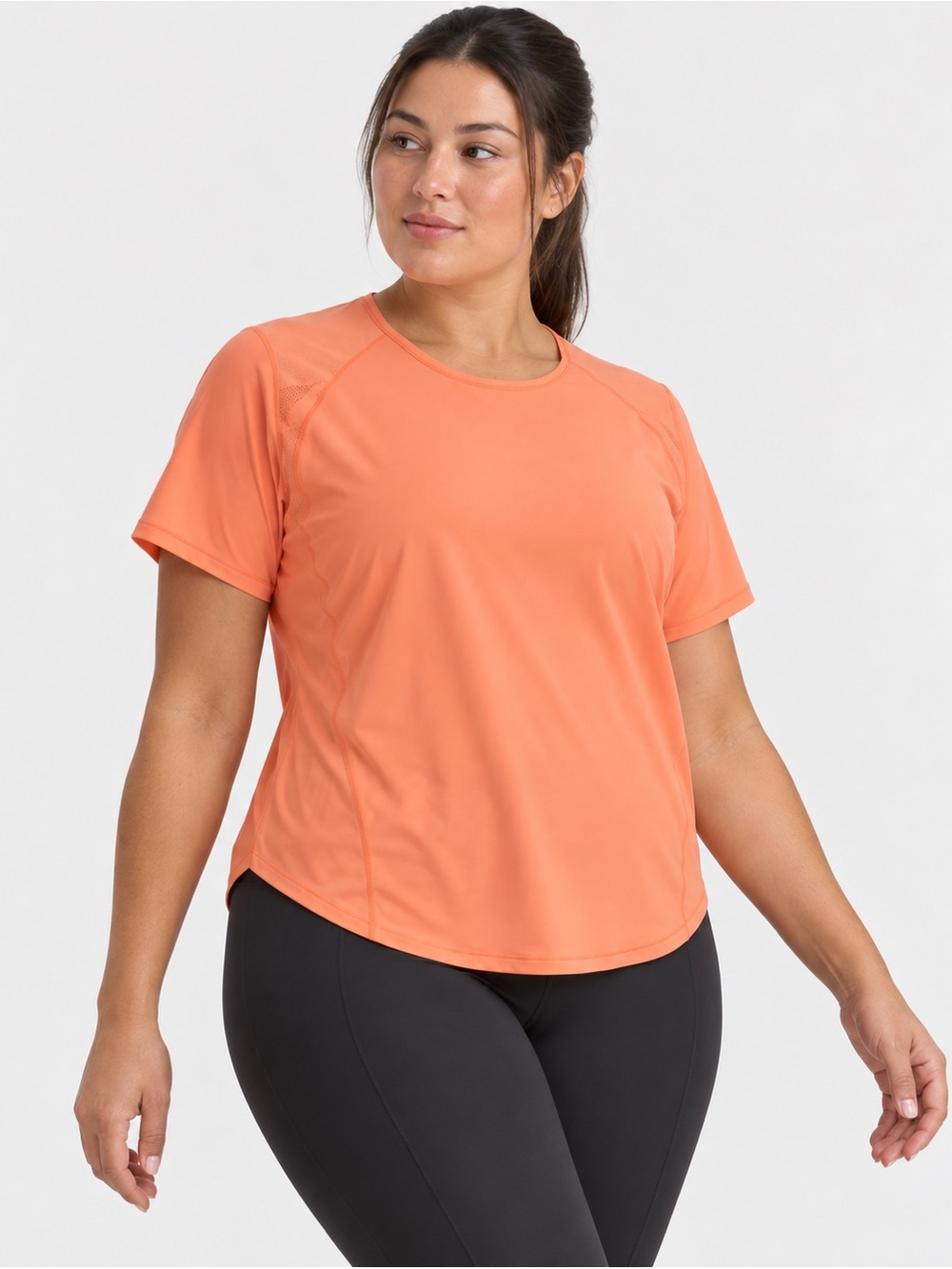 #974 Lululemon Sculpt Short Sleeve Coral Kiss Size 14 NWT
